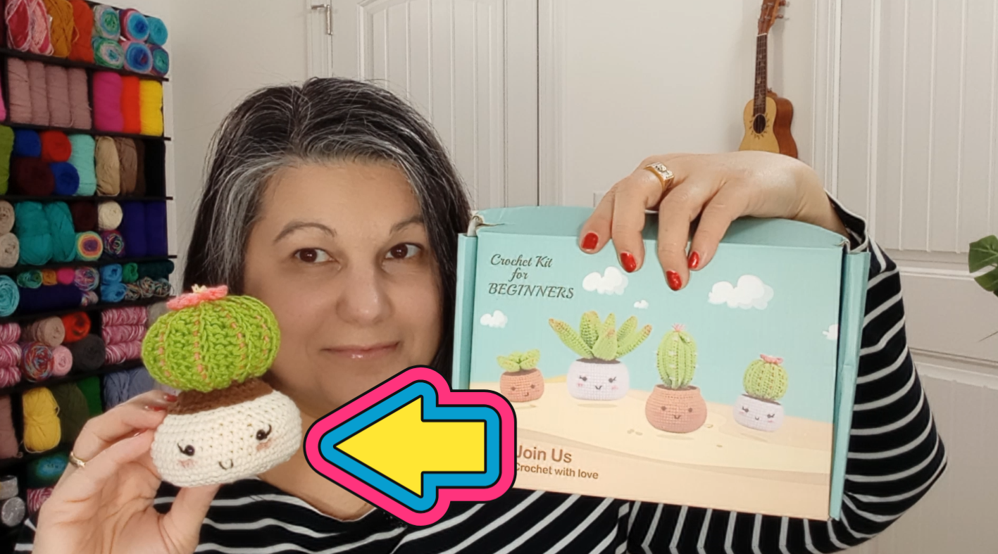 Watch Crochetta's Cactus Craze. Crochet kit with patterns and